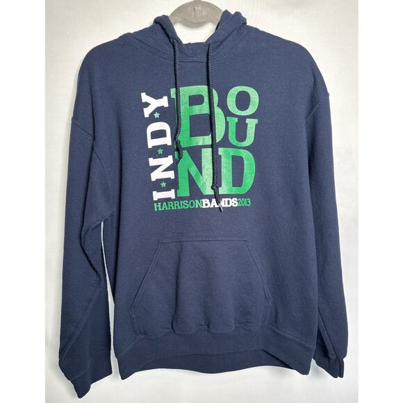 INDY HARRISON BANDS 2013 MEN’S LONG SLEEVE HOODIE SIZE MEDIUM - Picture 1 of 6